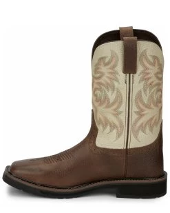 Justin Men's Driller Western Work Boots - Steel Toe -Western Chic Shop 2000332451 201 P3