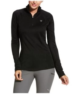 Ariat Women's Sunstopper 2.0 1/4 Zip Baselayer Shirt