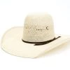 Rodeo King Men's 25X Jute Straw Open Crown Western Hat 
