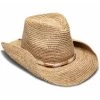 Nikki Beach Women's Chrysta Crochet Raffia Straw Western Hat 