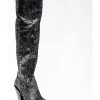 Dan Post Women's Black Snake Print Western Boots - Snip Toe