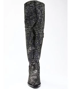 Dan Post Women's Black Snake Print Western Boots - Snip Toe -Western Chic Shop 2000340406 040 P3