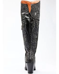 Dan Post Women's Black Snake Print Western Boots - Snip Toe -Western Chic Shop 2000340406 040 P5