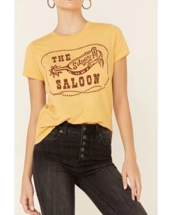 Bandit Brand Women's Mustard Silver Spur Spoon Graphic Tee 7 Bandit Brand Women's Mustard Silver Spur Spoon Graphic Tee -Western Chic Shop 2000341513 701 P3