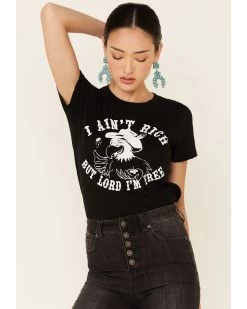 Bandit Brand Women's I Ain't Rich But Lord I'm Free Graphic Tee  -Western Chic Shop 2000341514 001 P3