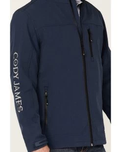 Cody James Core Men's Steamboat Logo Zip-Front Softshell Jacket  -Western Chic Shop 2000343274 410 P3