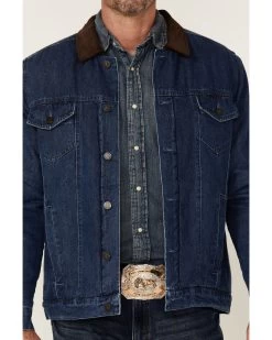 Cody James Men's Grand Teton 3.0 Sherpa-Lined Button-Front Denim Jacket  -Western Chic Shop 2000343282 402 P4