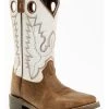 Cody James Boys' Pull On Leather Western Boots - Broad Square Toe 