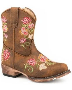 Roper Toddler Girls' Juliet Western Boots - Snip Toe