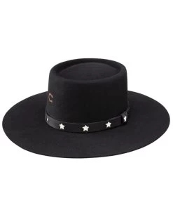 Charlie 1 Horse Women's Cosmic Cowgirl Wool Felt Western Gambler Hat 