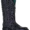 Corral Women's Inlay Embroidered & Stud Cowgirl Boots - Square Toe