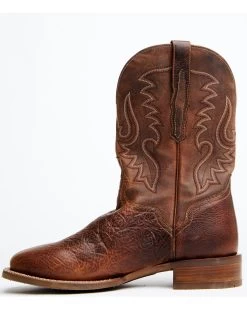 El Dorado Men's Rust Bison Western Boots - Broad Square Toe -Western Chic Shop 2000350218 220 P3