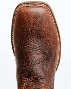 El Dorado Men's Rust Bison Western Boots - Broad Square Toe -Western Chic Shop 2000350218 220 P6