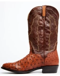 El Dorado Men's Exotic Full-Quill Ostrich Skin Western Boots - Medium Toe -Western Chic Shop 2000350240 235 P3
