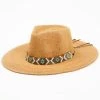 Nikki Beach Women's Beaded Trim Band Toyo Straw Rancher Hat 