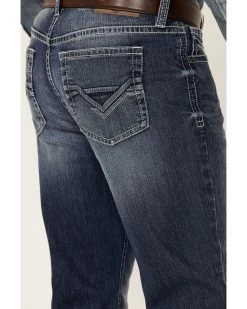 Cody James Men's Double Kicker Medium Dark Wash Stretch Relaxed Bootcut Jeans 7 Cody James Men's Double Kicker Medium Dark Wash Stretch Relaxed Bootcut Jeans -Western Chic Shop 2000351797 400 P4