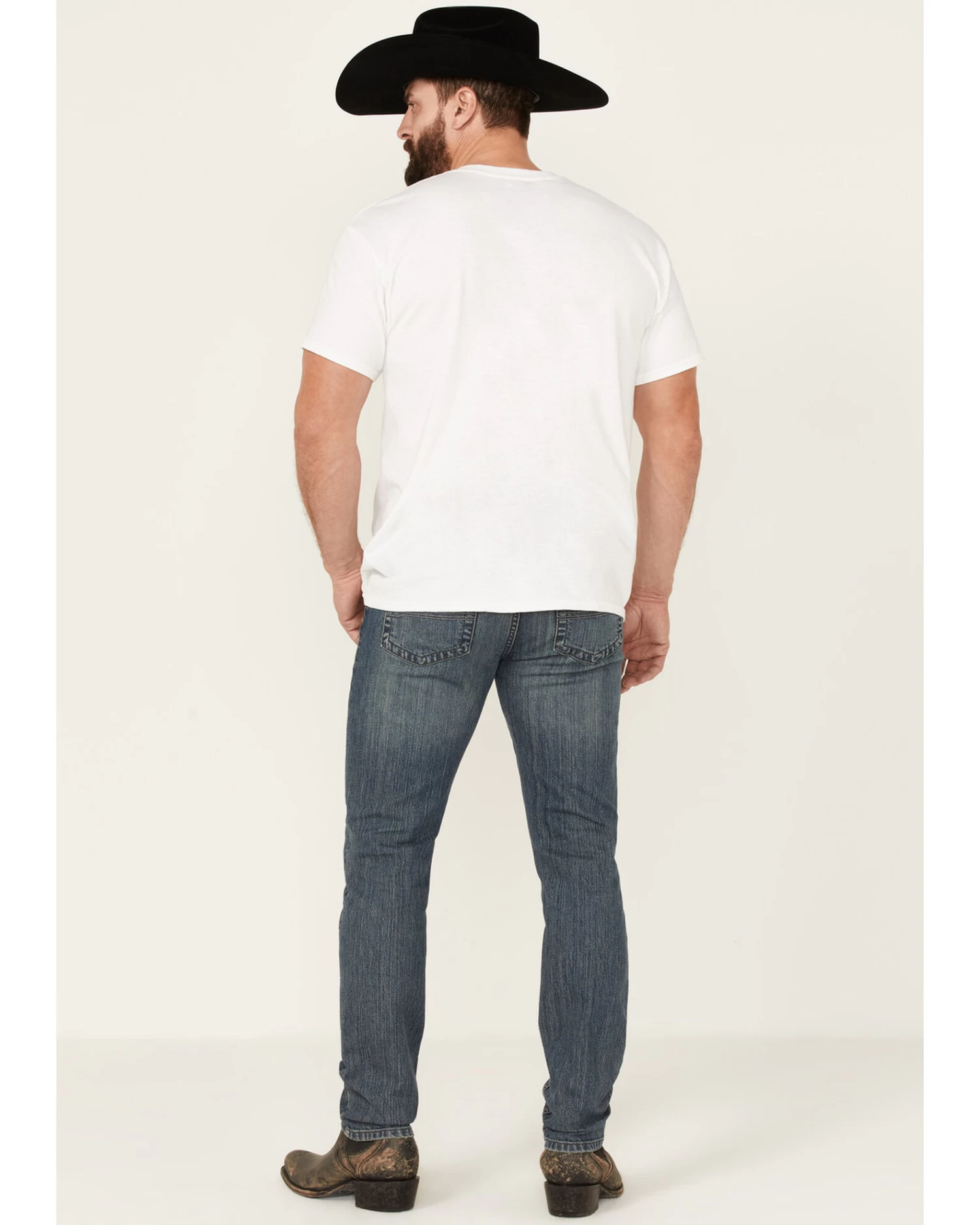 Cody James Men's Blaze Medium Wash Stretch Slim Tapered Jeans 4 Cody James Men's Blaze Medium Wash Stretch Slim Tapered Jeans - Image 4