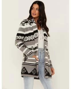 Idyllwind Women's Twin Pines Southwestern Knit Cardigan Tonal Sweater