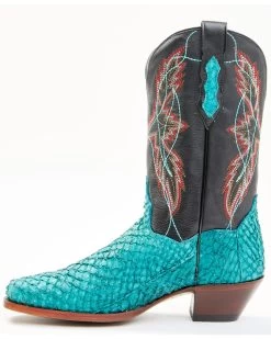 Dan Post Women's Exotic Seabass Skin Western Boots - Square Toe -Western Chic Shop 2000352666 919 P3