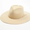 Peter Grimm Women's Amor Mio Tan Heart Crown Wool Felt Western Hat 
