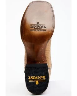 Dan Post Men's Taupe Water Snake Exotic Western Boots - Broad Square Toe  -Western Chic Shop 2000354881 251 P7