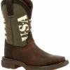 Durango Boys' Lil' Rebel USA Flag Western Boots - Broad Square Toe