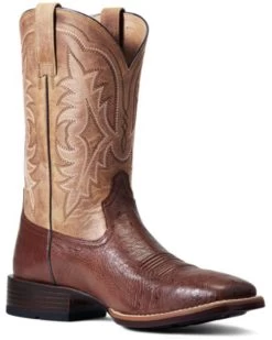 Ariat Men's Smooth Quill Ostrich Night Life Ultra Exotic Western Boot - Broad Square Toe 