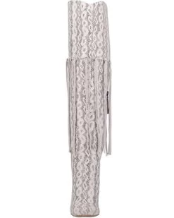 Dingo Women's Kitty Kat Snake Print Fringe Tall Western Boot - Pointed Toe -Western Chic Shop 2000356787 100 P4