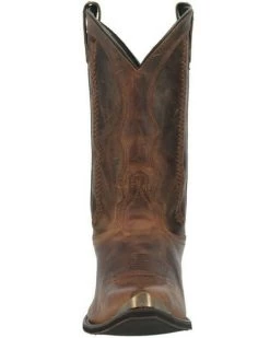 Laredo Men's Murphy Braid Bucklace Distressed Western Boots - Snip Toe  -Western Chic Shop 2000356844 240 P4