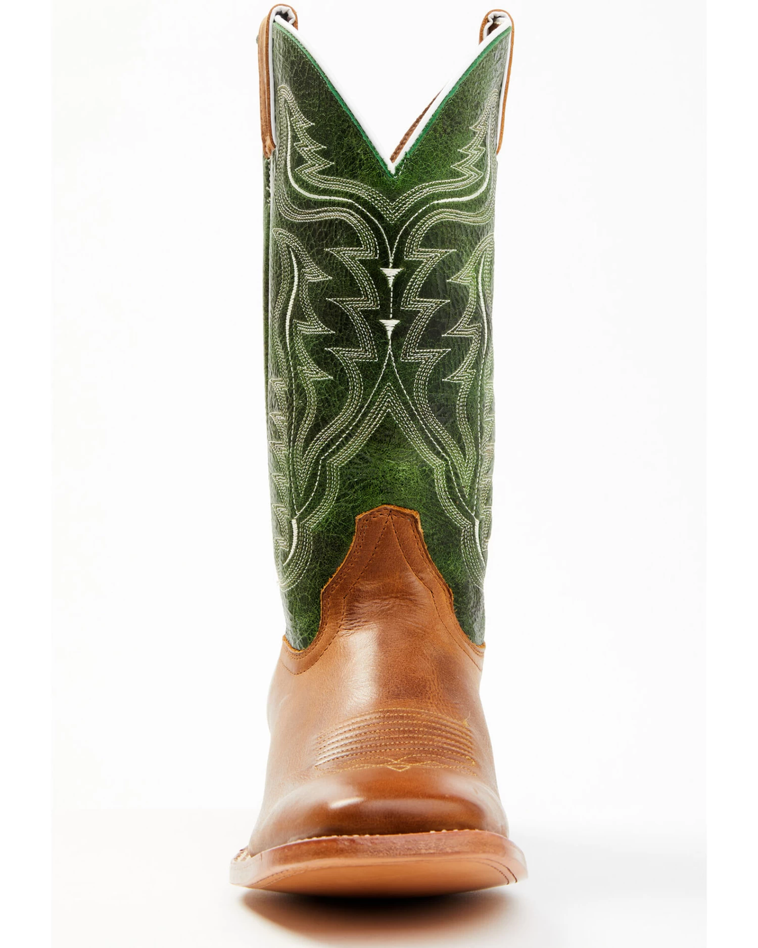 Cody James Men's Peridot Green Leather Western Boots - Broad Square Toe 4 Cody James Men's Peridot Green Leather Western Boots - Broad Square Toe - Image 4