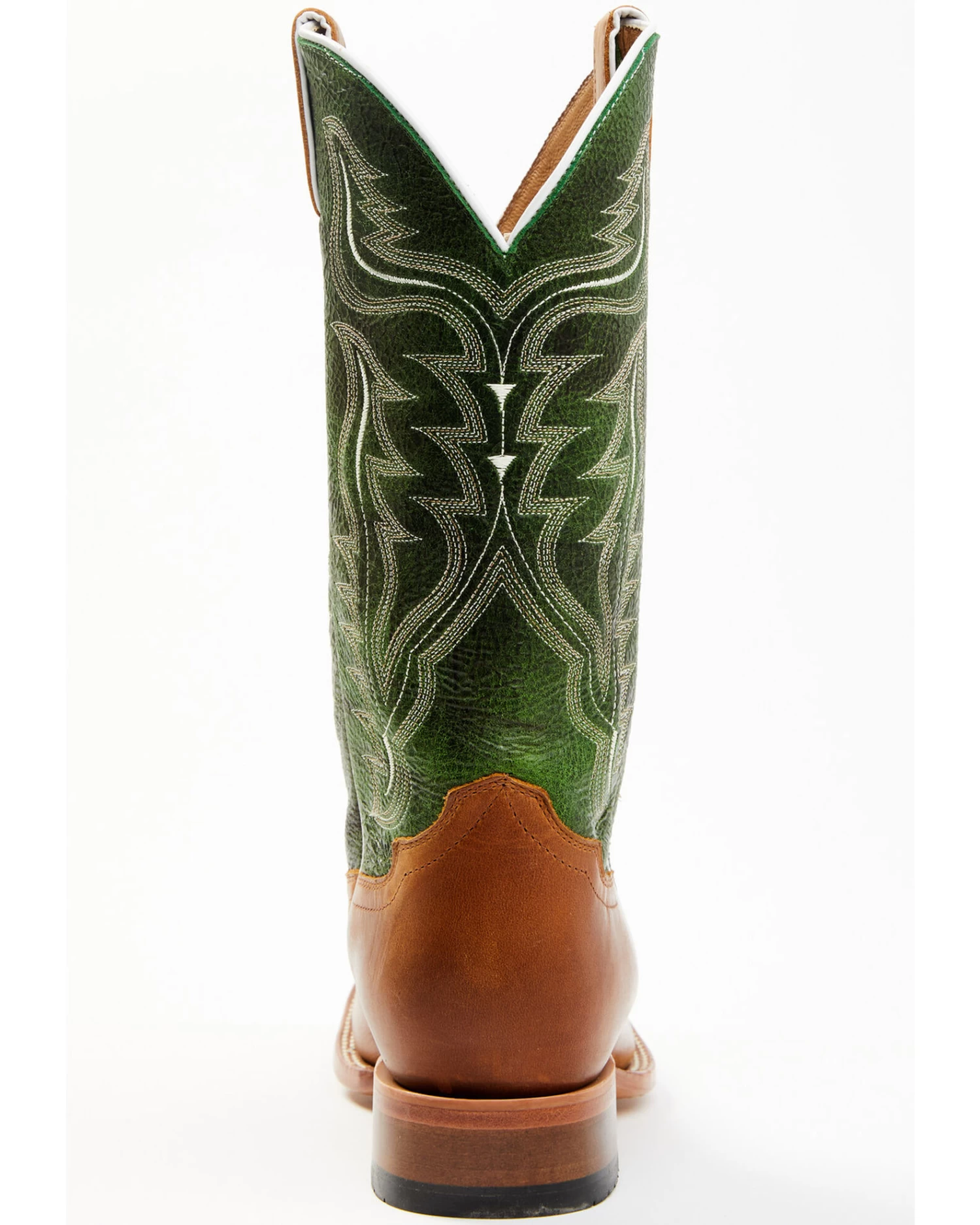 Cody James Men's Peridot Green Leather Western Boots - Broad Square Toe 5 Cody James Men's Peridot Green Leather Western Boots - Broad Square Toe - Image 5