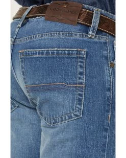 Cody James Men's Buffalo Stackable Medium Wash Stretch Straight Denim Jeans -Western Chic Shop 2000359297 414 P4
