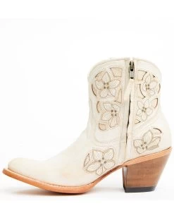 Shyanne Women's Lily Floral Embroidered Western Fashion Booties - Round Toe  -Western Chic Shop 2000359654 105 P3