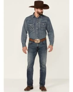 Rock & Roll Denim Men's Hooey Revolver Medium Vintage Stretch Slim Straight Jeans -Western Chic Shop 2000360316 400 P3