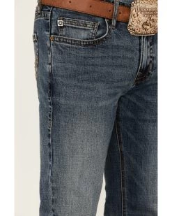 Rock & Roll Denim Men's Hooey Revolver Medium Vintage Stretch Slim Straight Jeans -Western Chic Shop 2000360316 400 P4