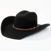 Cody James Men's 3X Black Leather Lace Band Wool Felt Western Hat