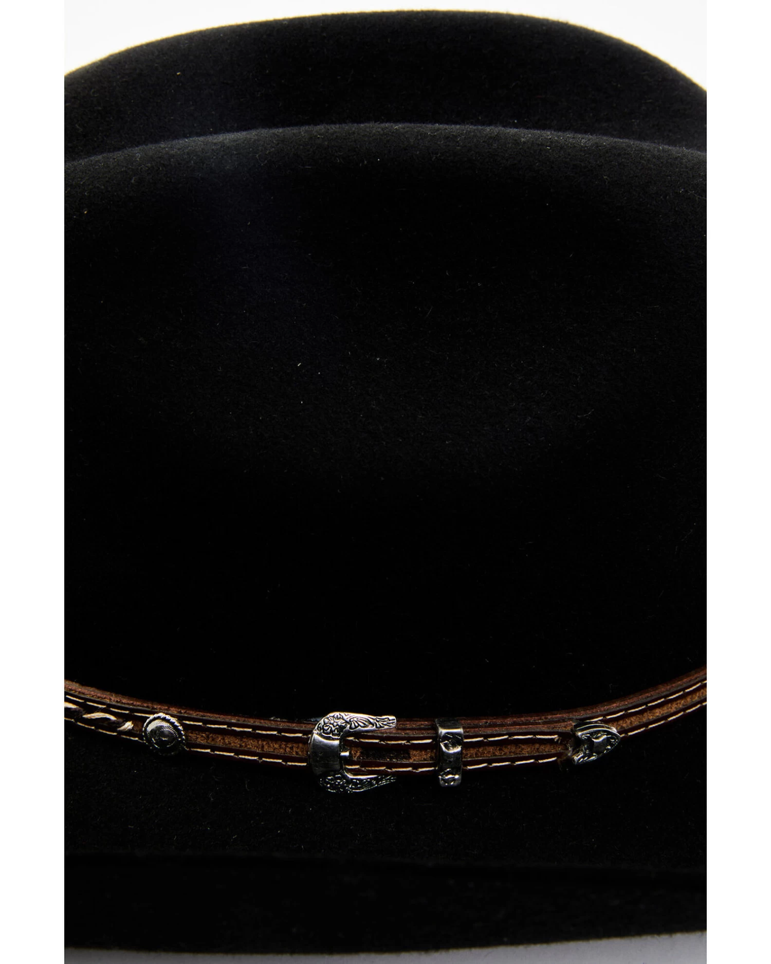 Cody James Men's 3X Black Leather Lace Band Wool Felt Western Hat 2 Cody James Men's 3X Black Leather Lace Band Wool Felt Western Hat - Image 2