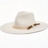 Cody James Men's 3X Silver Belly 9 Line Band Pinch Wool Felt Western Hat 