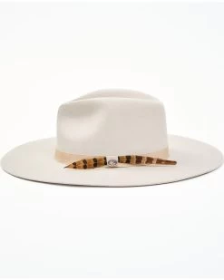 Cody James Men's 3X Silver Belly 9 Line Band Pinch Wool Felt Western Hat  -Western Chic Shop 2000360409 115 P3