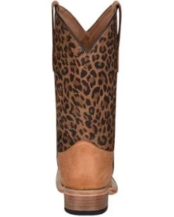 Circle G Girls' Leopard Print Western Boots - Square Toe -Western Chic Shop 2000361088 271 P4