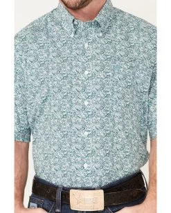 Cinch Men's Floral Print Short Sleeve Button-Down Western Shirt  -Western Chic Shop 2000363603 100 P3