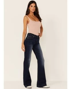 7 For All Mankind Women's Dojo Full Length Flare Denim Jeans 6 7 For All Mankind Women's Dojo Full Length Flare Denim Jeans -Western Chic Shop 2000364314 402 P3