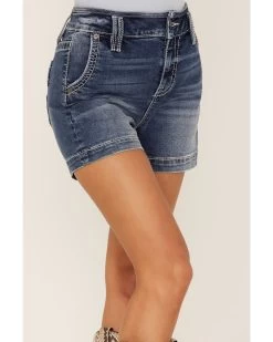 Miss Me Women's Sailor Flap Pocket Denim Jean Shorts 7 Miss Me Women's Sailor Flap Pocket Denim Jean Shorts -Western Chic Shop 2000364473 400 P4