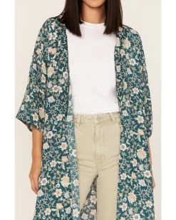 Shyanne Women's Floral Print Kimono -Western Chic Shop 2000364765 443 P4