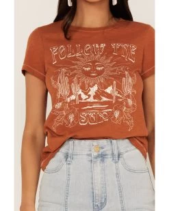 Shyanne Women's Follow The Sun Desert Graphic Tee -Western Chic Shop 2000364772 200 P3