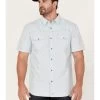 Moonshine Spirit Men's Side Stage Solid Short Sleeve Snap Western Shirt 