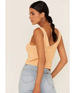 Shyanne Women's Peach Twist Front Sweater Tank 7 Shyanne Women's Peach Twist Front Sweater Tank -Western Chic Shop 2000364942 840 P4