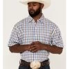 Resistol Men's Starke Small Plaid Short Sleeve Button Down Western Shirt  