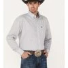 George Strait By Wrangler Men's Long Sleeve Button Down One Pocket Print Western Shirt