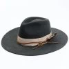 Shyanne Women's Pleated Ribbon & Feather Fedora Western Hat